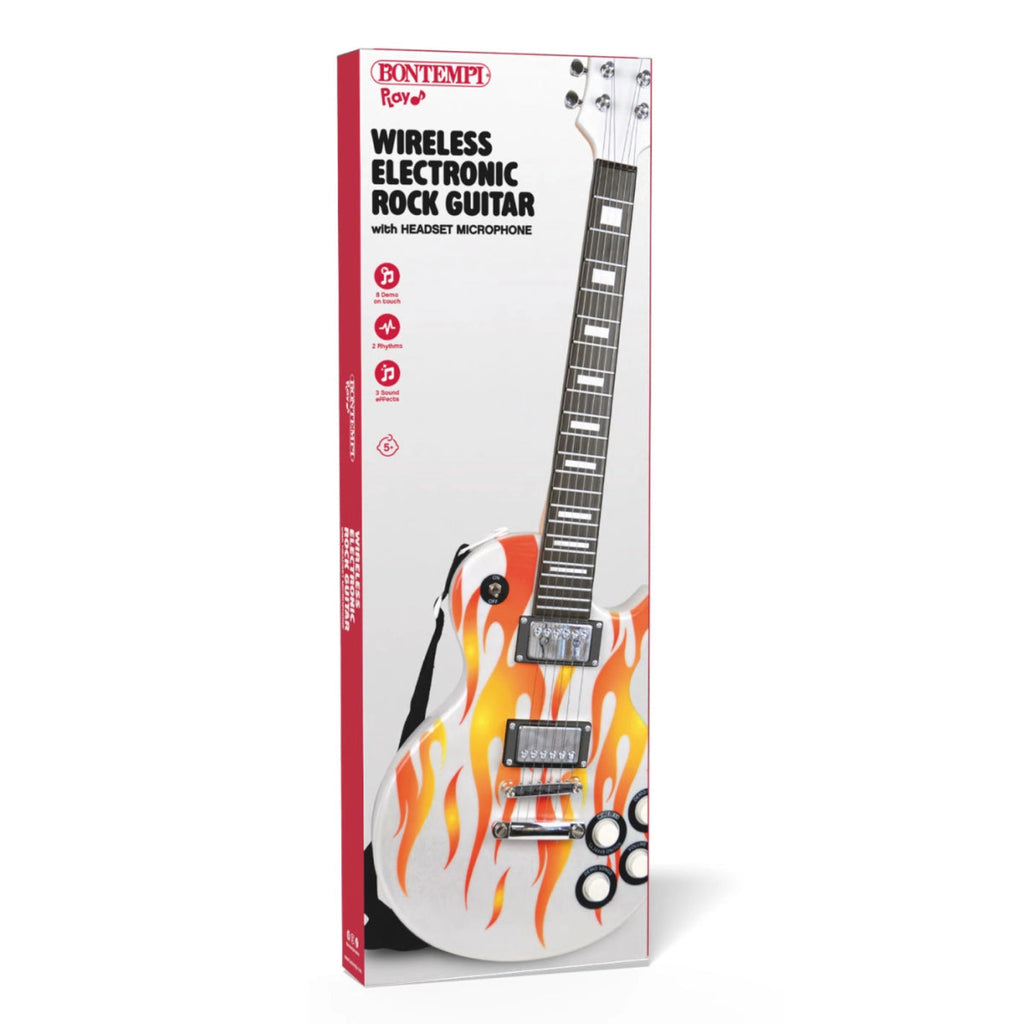 Bontempi - Chitarra rock elettronica Wireless con microfono a casco