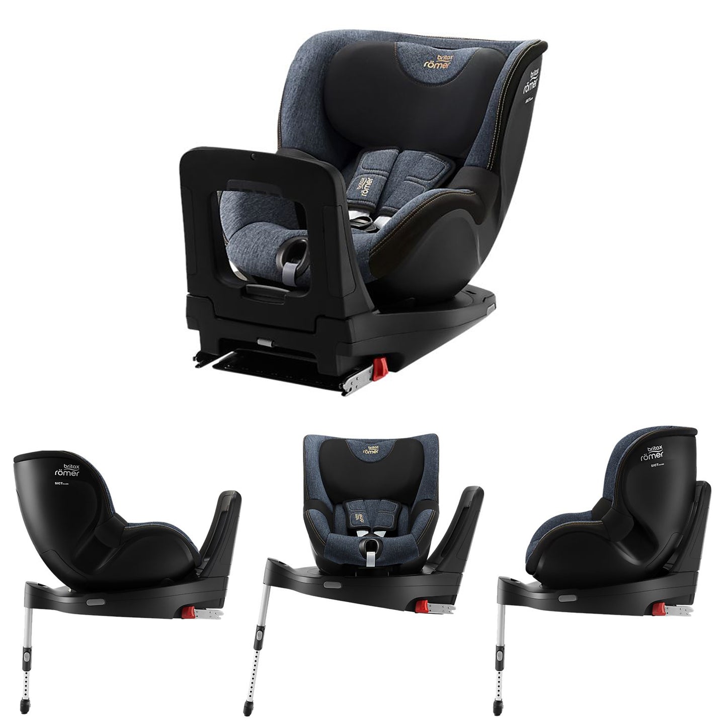 Britax Romer - Seggiolino Auto Diamond  Dualfix M I-Size 360° 61-105 cm (0-18 kg)