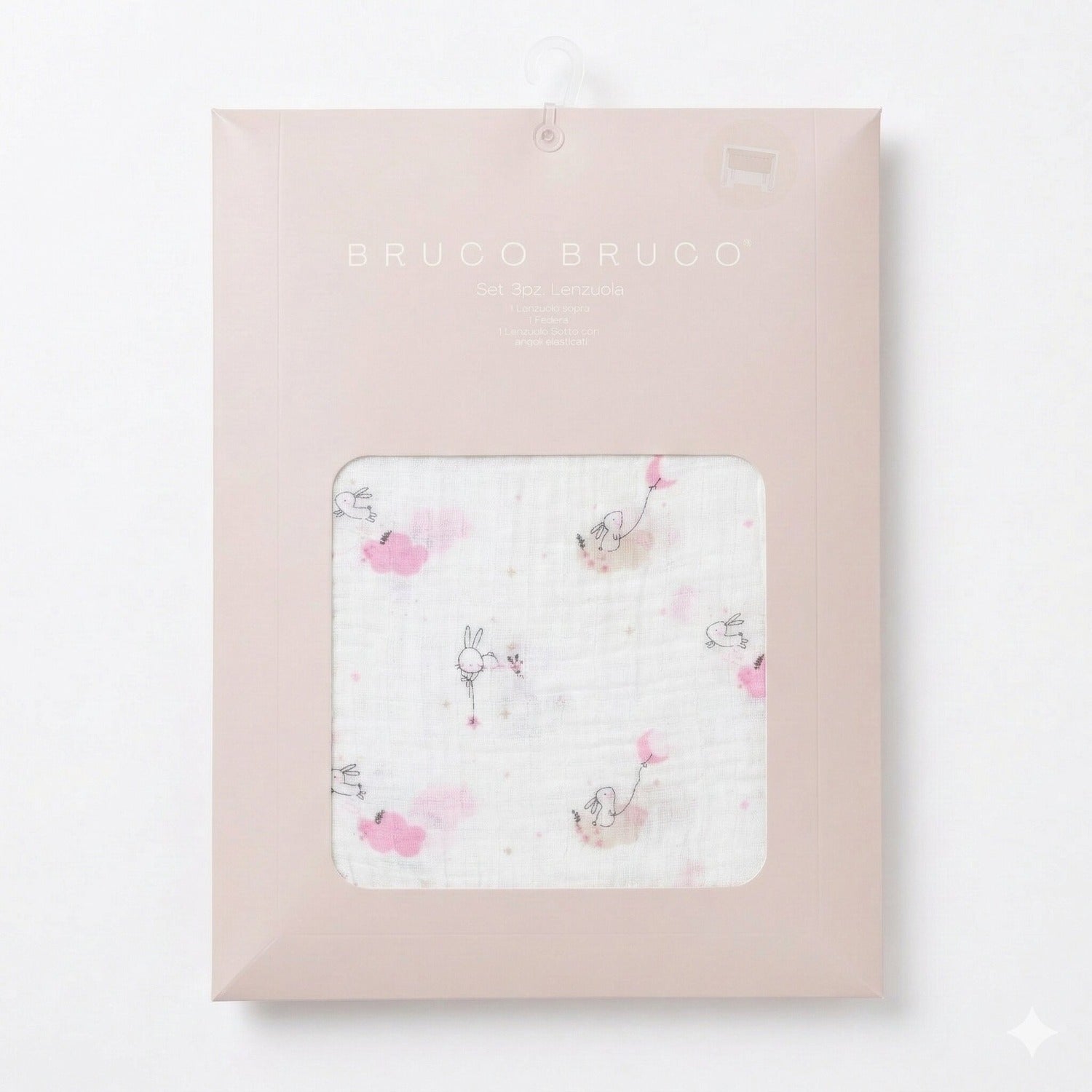 Bruco Bruco - Set Mussola Lenzuola Maxi Culla 3 Pezzi