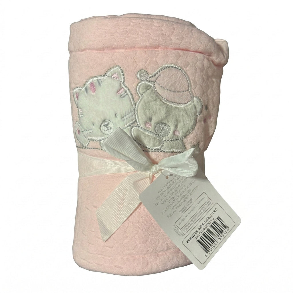 Bruco Bruco - Coperta Jersey Letto Ricamata Arrotolata