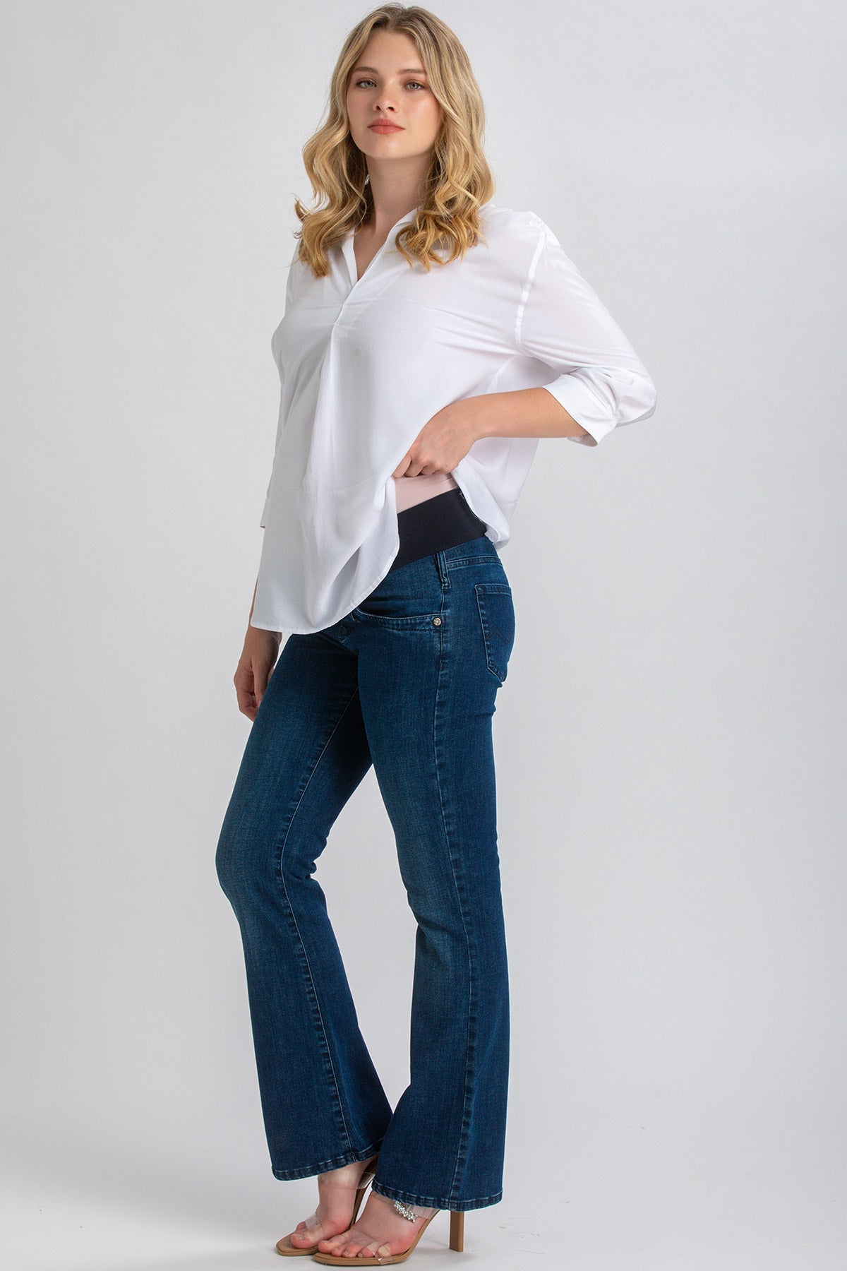 GRADUATED FLARE WA31 | Jeans Premaman Svasati