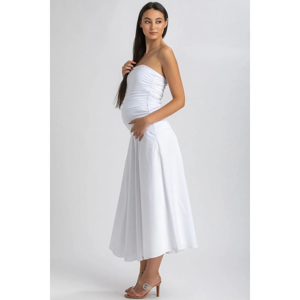 COCO - Abito Premaman Bianco Senza Spalline