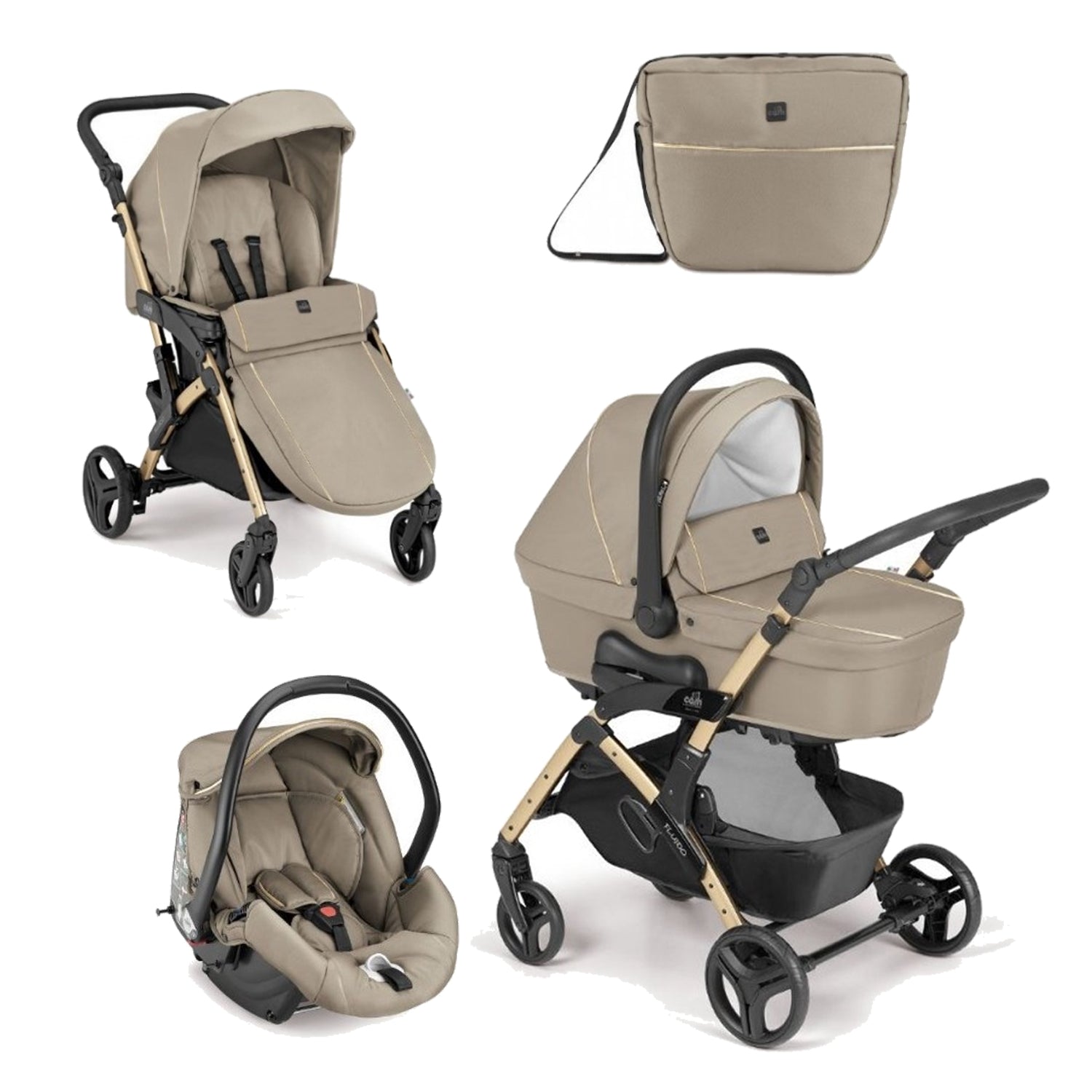 Cam - Trio Fluido Easy Con Seggiolino Auto Area 0+ Isize