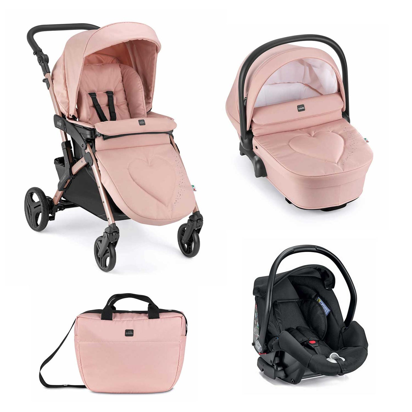 Cam - Duo Fluido Easy + Seggiolino Auto Area 0+ Iszie