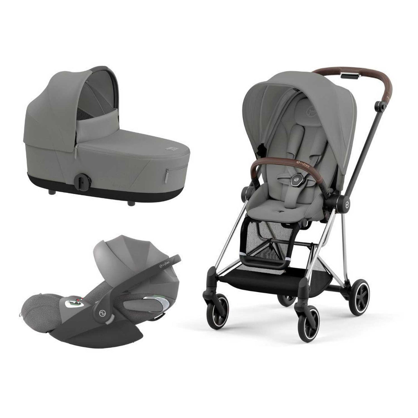 Cybex - Trio Mios: Seat Pack + Carrycot + Cloud T isize Car Seat + "Kit Mamma 2023" Case