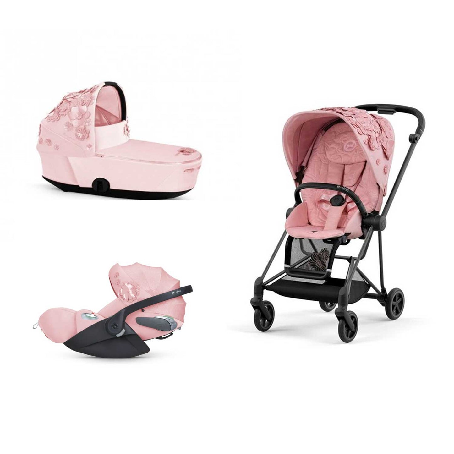Cybex - Trio Mios: Seat Pack + Carrycot + Cloud T isize Car Seat + "Kit Mamma 2023" Case