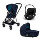 Cybex - Trio Mios: Seat Pack + Carrycot + Cloud T isize Car Seat + "Kit Mamma 2023" Case