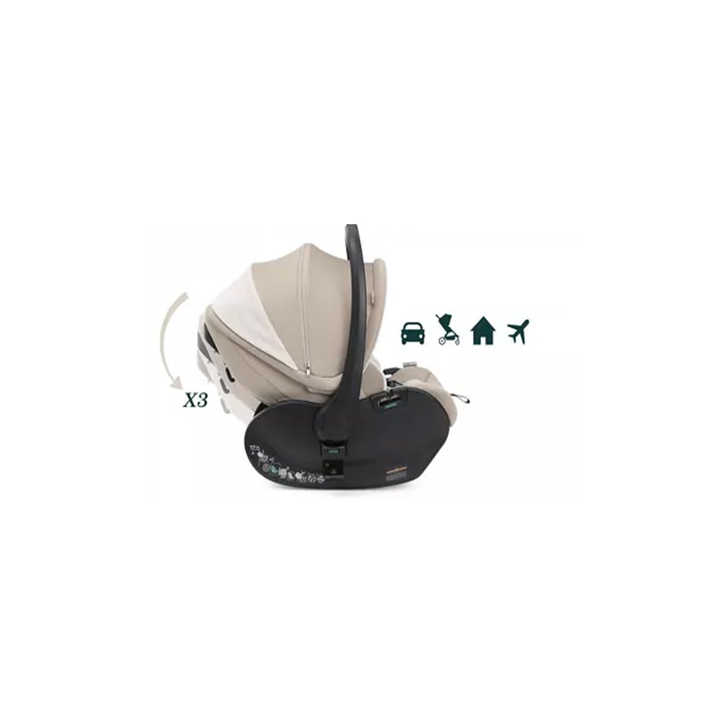 Chicco - Trio Bellagio Comfort Con Seggiolino Auto First Seat Recline