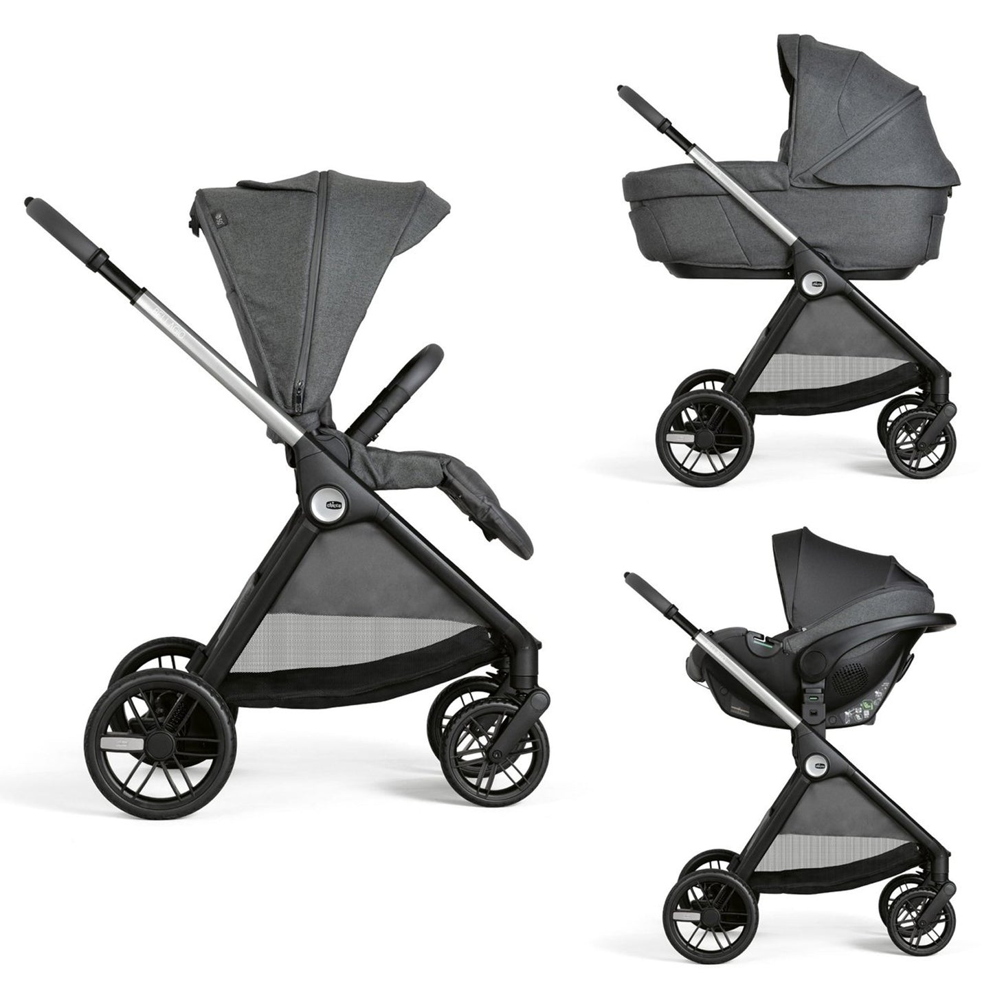 Chicco - Trio Bellagio Comfort Con Seggiolino Auto Kory Isize Plus