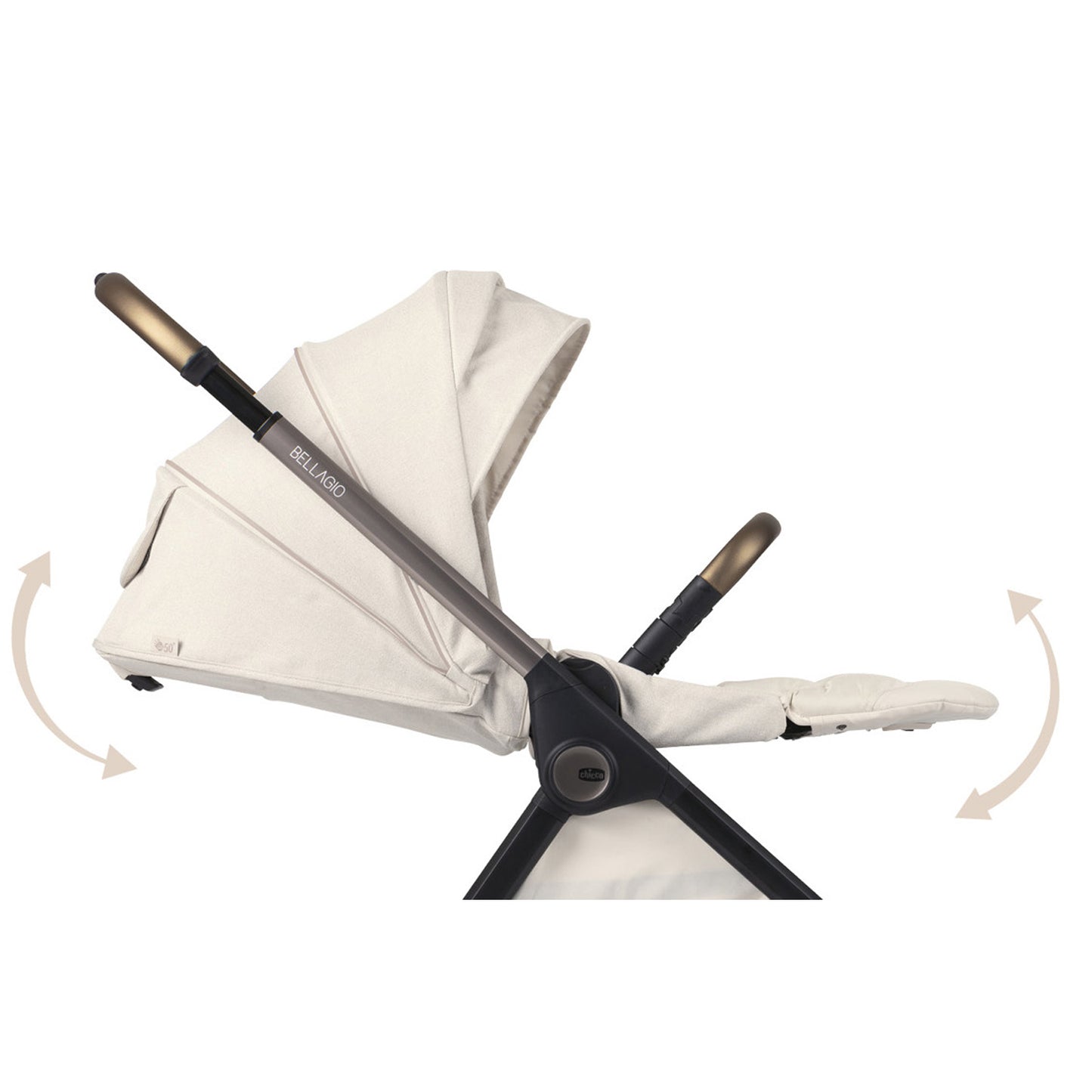 Chicco - Trio Bellagio Flexi Con Seggiolino Auto First Seat Recline Isize