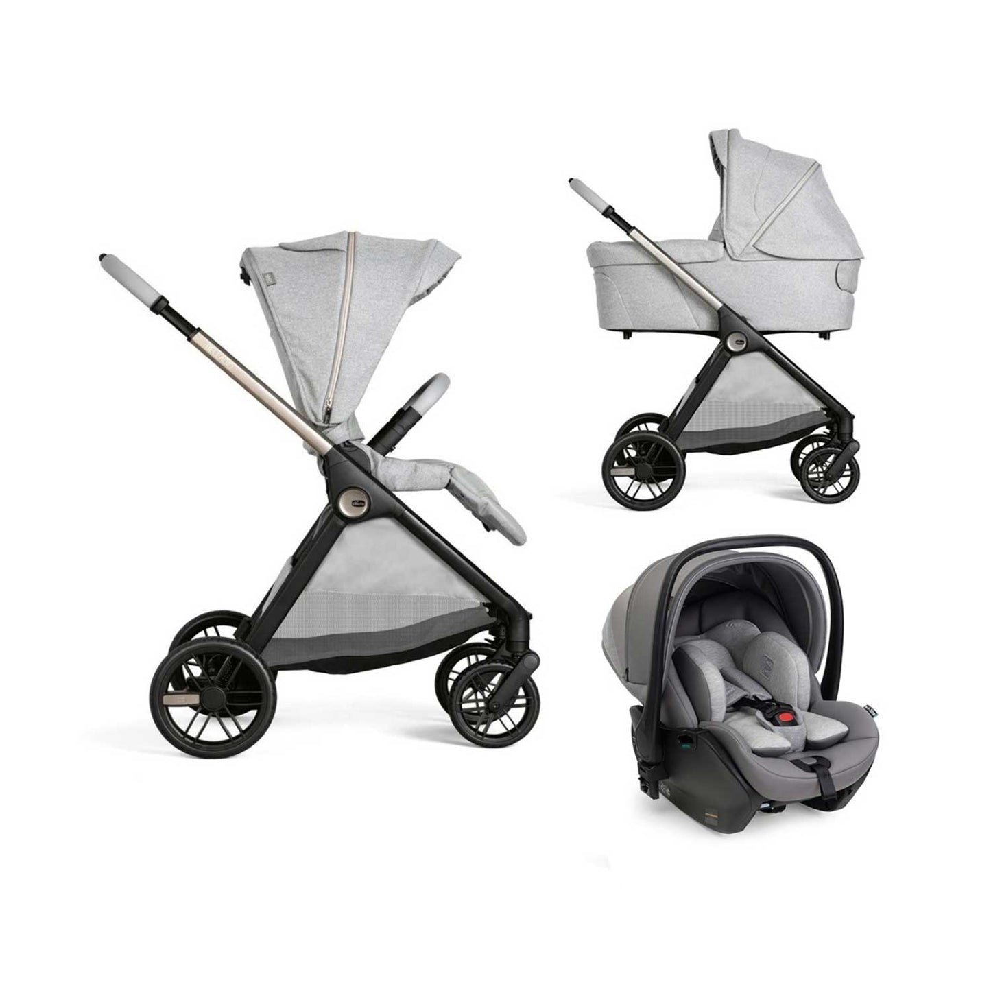 Chicco - Trio Bellagio Flexi Con Seggiolino Auto First Seat Recline Isize
