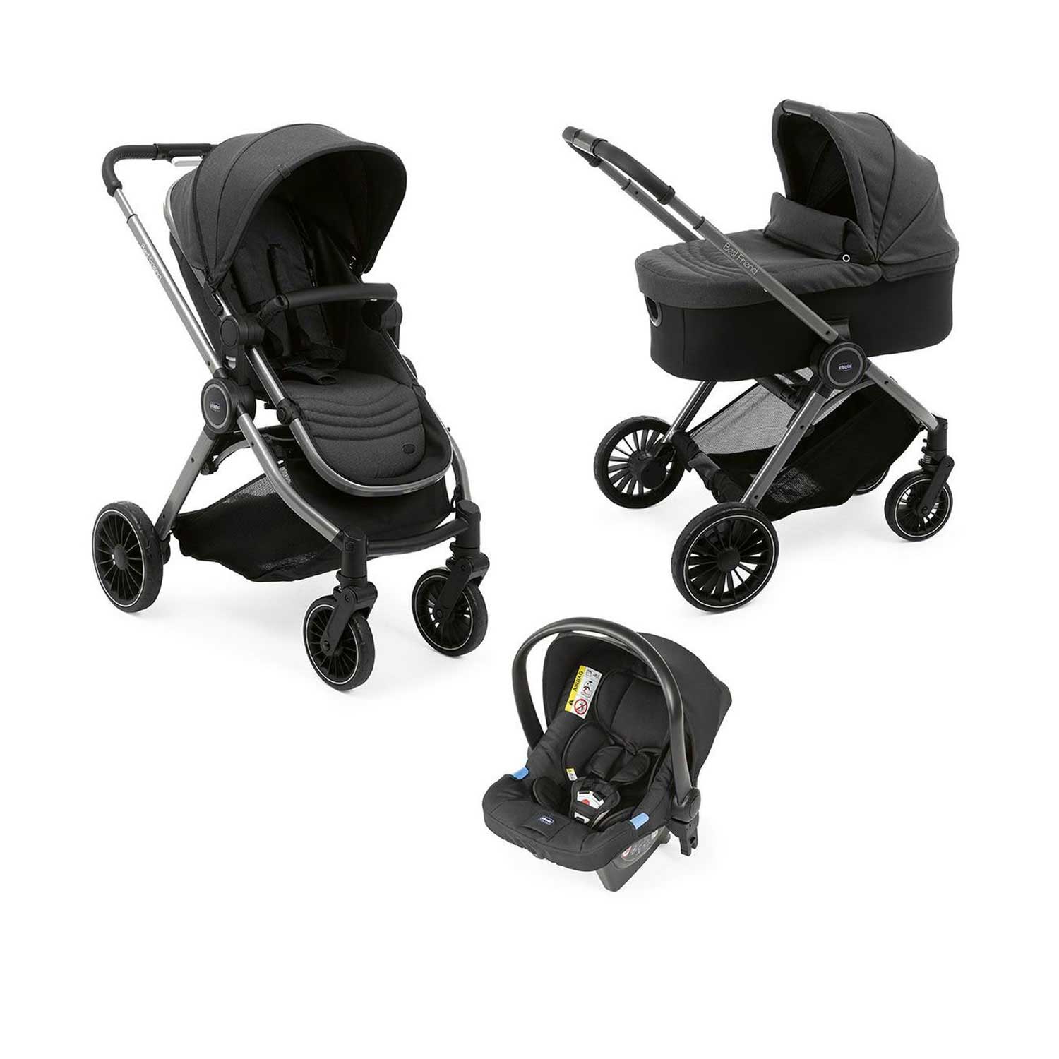 Chicco - Trio Best Friend Pro Light + Seggiolino Auto Kory Isize R129