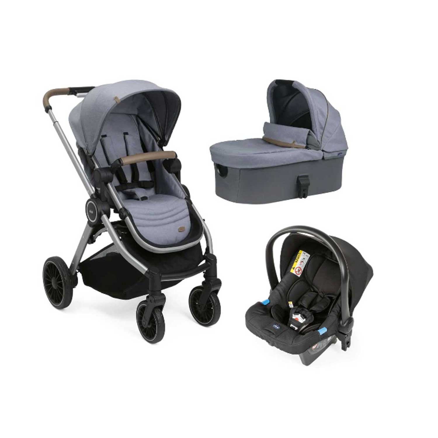 Chicco - Trio Best Friend Pro Light + Seggiolino Auto Kory Isize R129