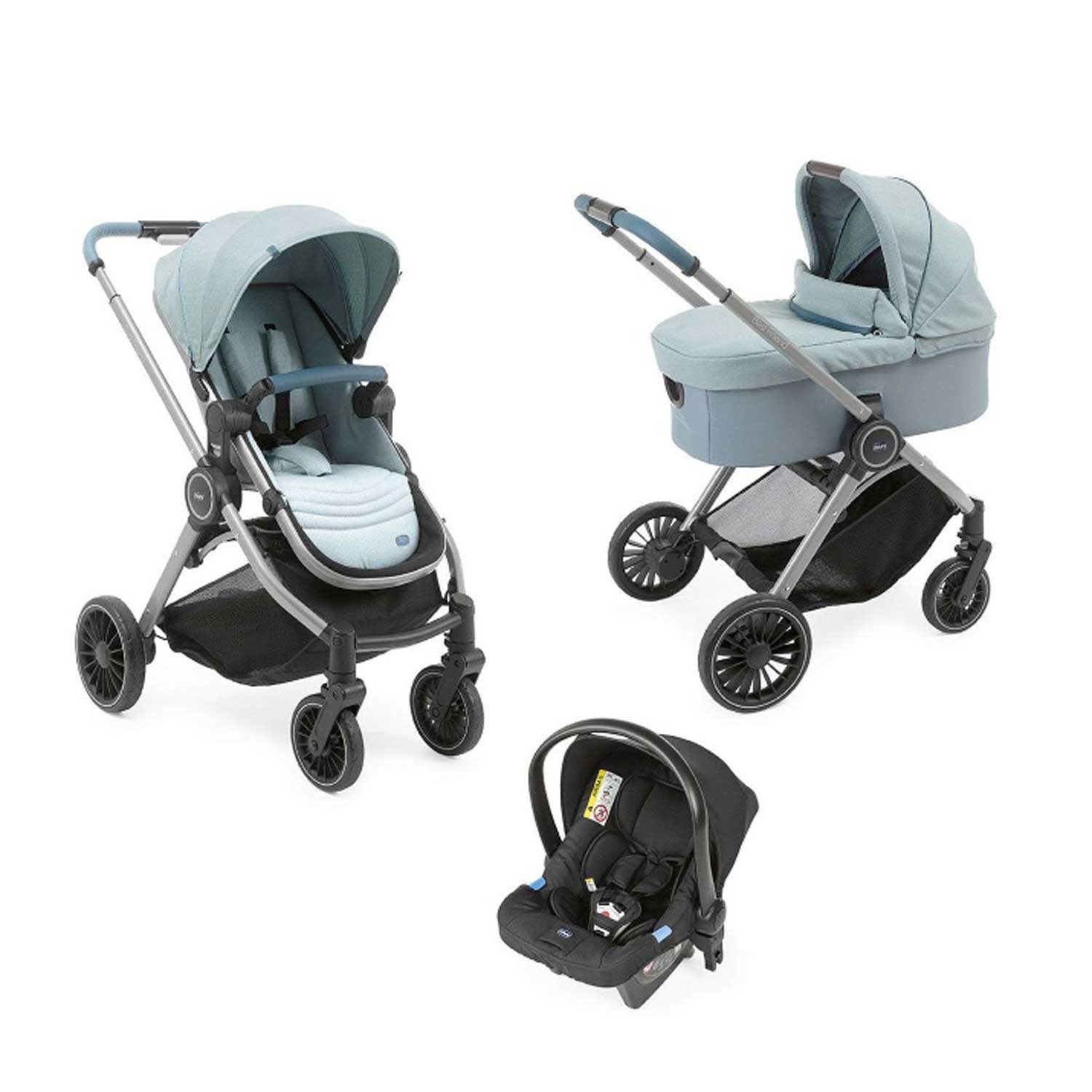 Chicco - Trio Best Friend Pro Light + Seggiolino Auto Kory Isize R129
