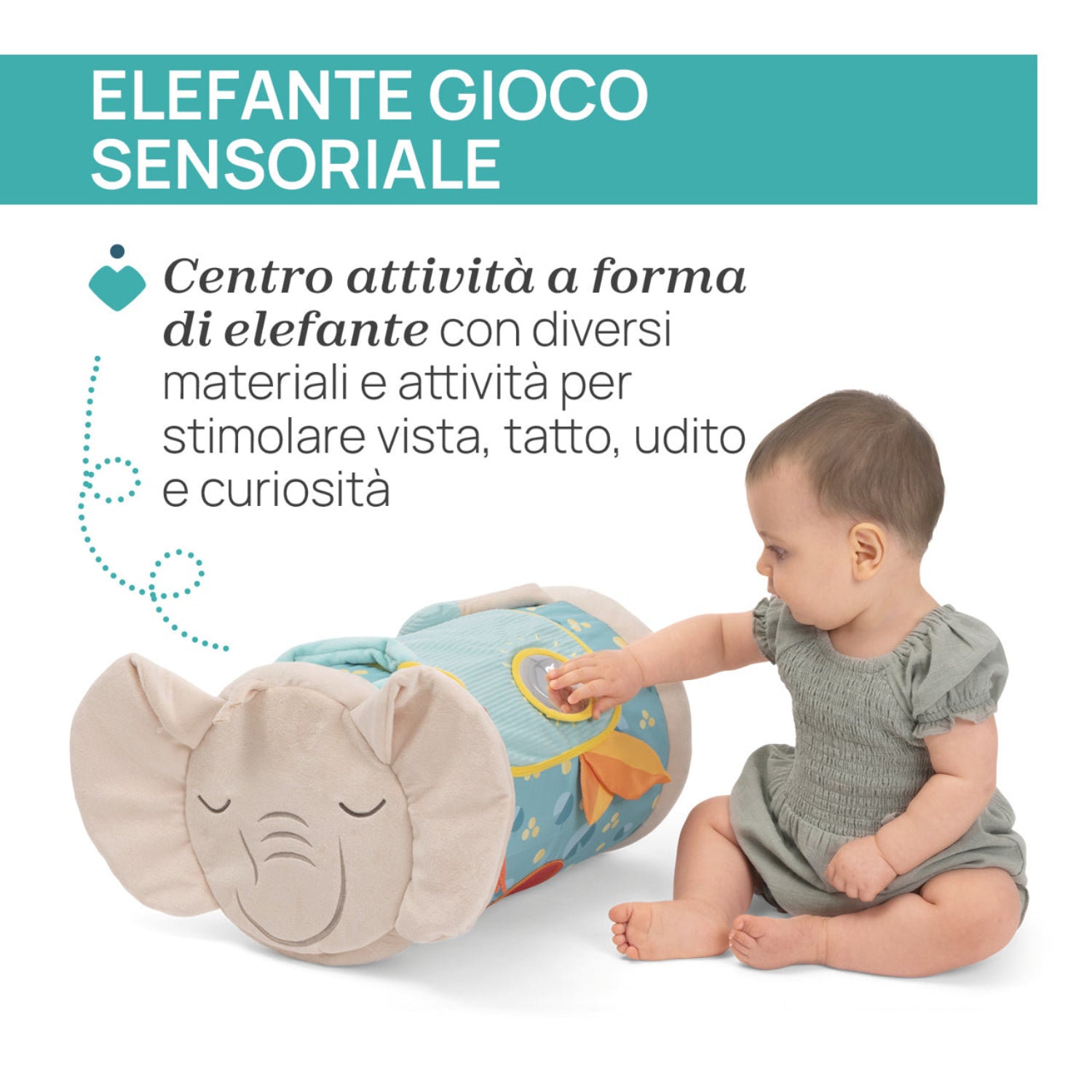 Chicco - Magic Forest Roller Elefante Sensoriale