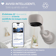 Chicco - Video Baby Monitor Wi-Fi Smart AI
