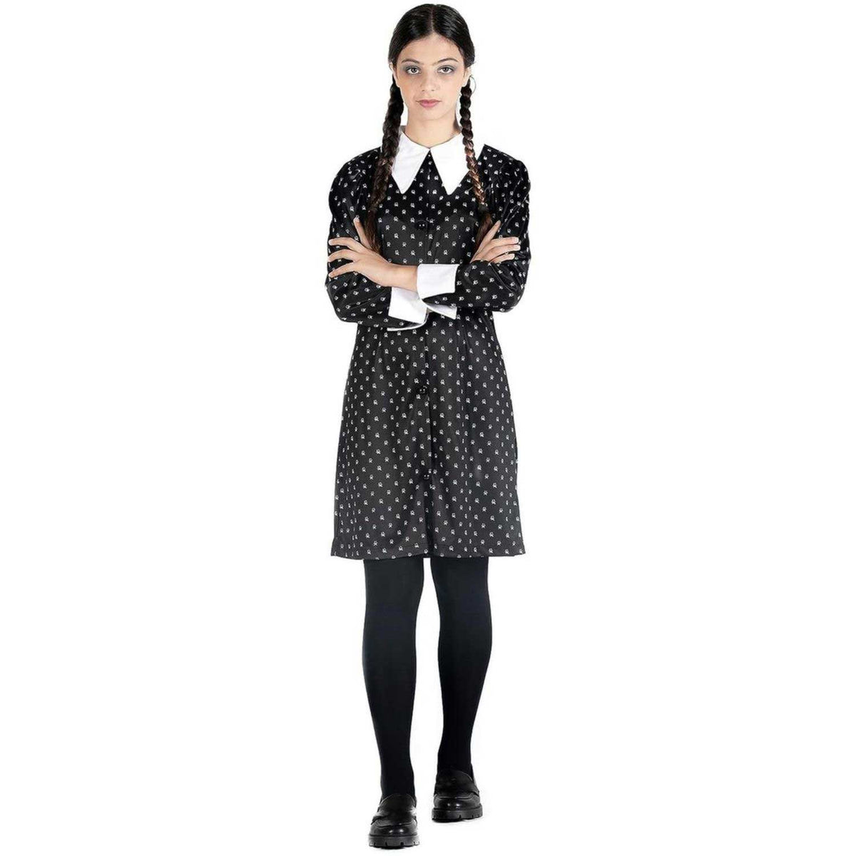 Ciao - Costume Mercoledì Con Parrucca