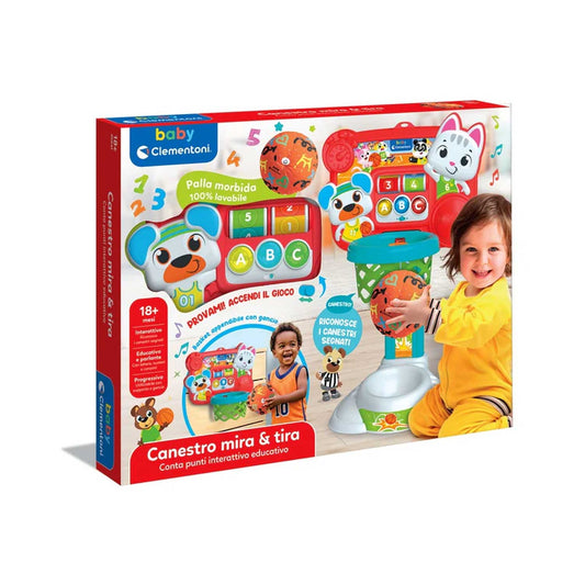 Clementoni - Baby Canestro Mira E Tira