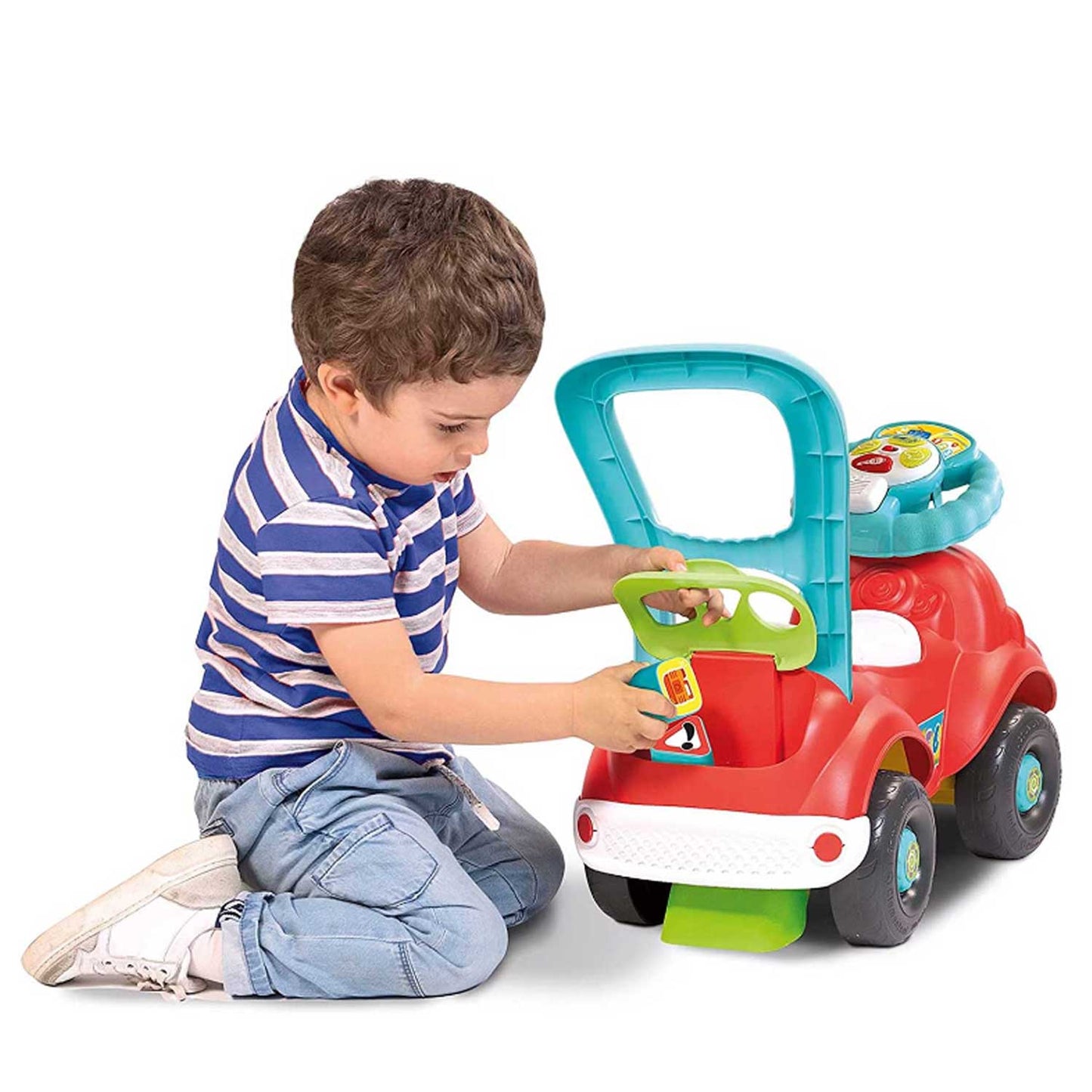 Clementoni - Baby Ride-on Car 3 in 1 NicoloÌ Go Go 17747