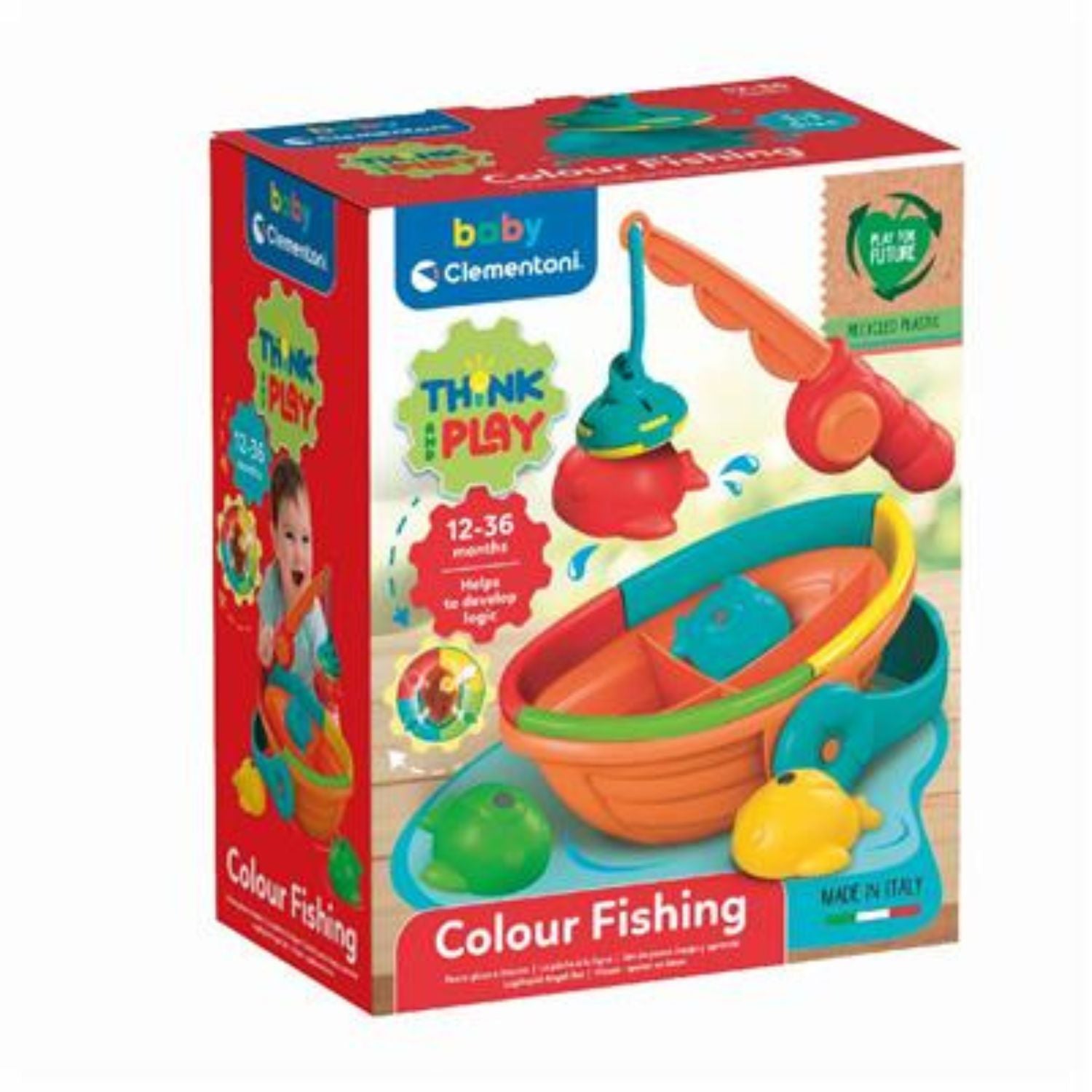 Clementoni - Baby Colour Fishing Think & Play 17513