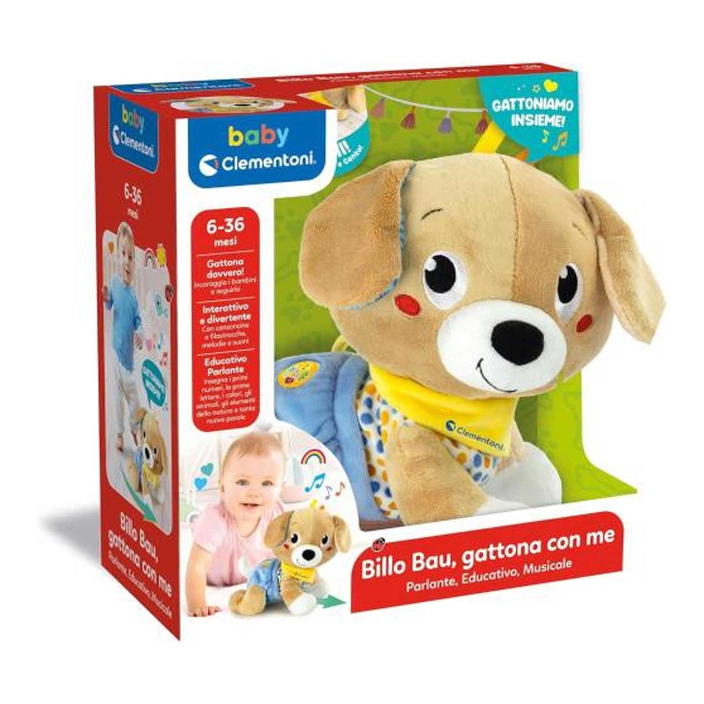 Clementoni - Baby Billo Bau Gattona Con Me 17986