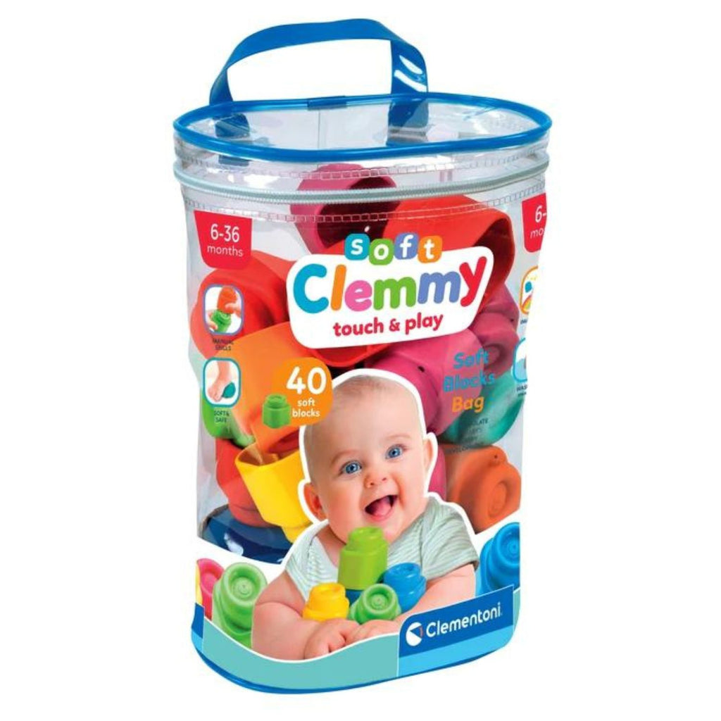 Clementoni - Clemmy Sacca 40 Mattoncini 17878