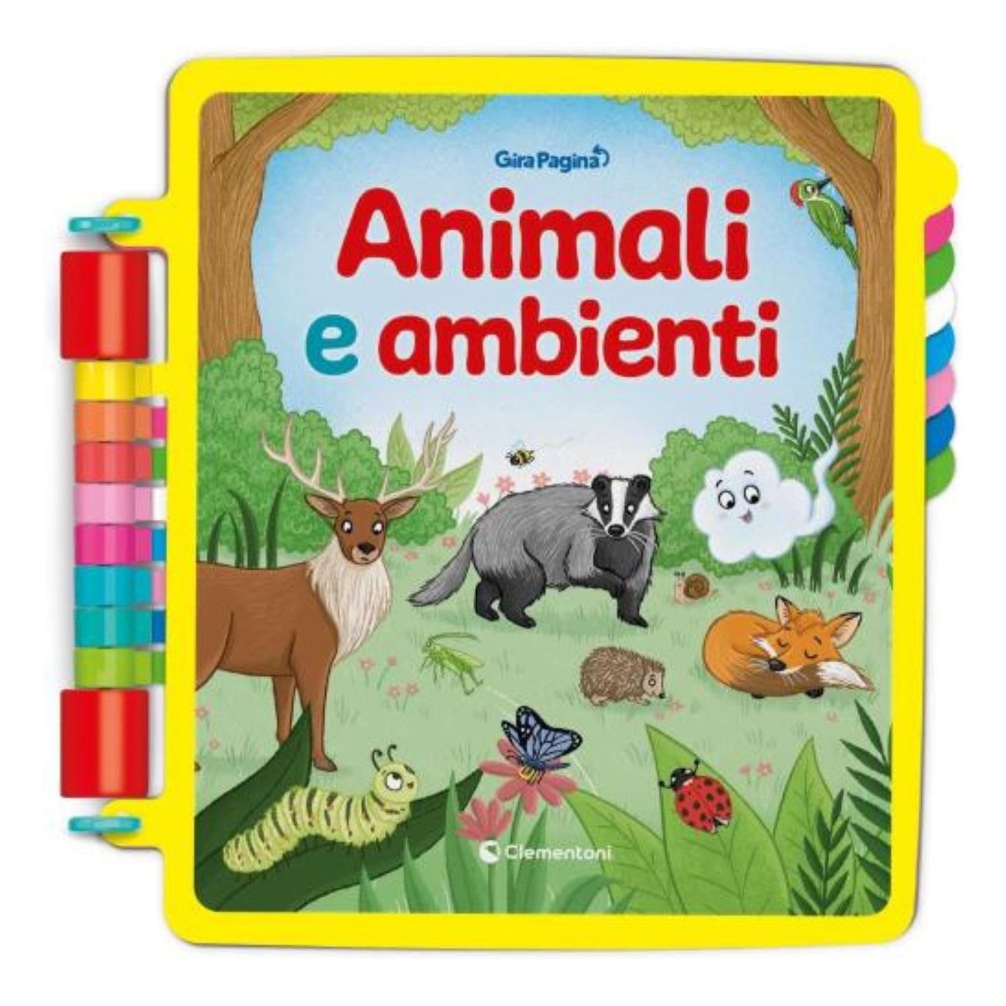 Clementoni - Girapagina Libro Animali e Ambienti