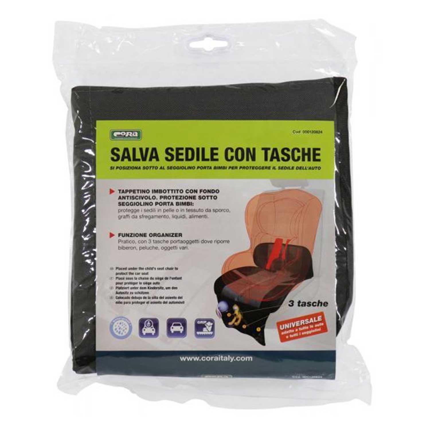 Cora - Salva Sedile Per Seggiolini Con Tasca Portaoggetti