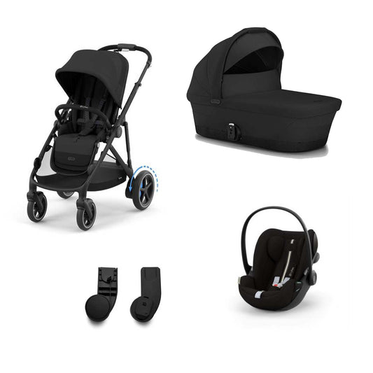 Cybex - Gemellare E Gazelle S +  2 Navicelle + 2 Seggiolini Auto Cloud G Isize Con Adattatori