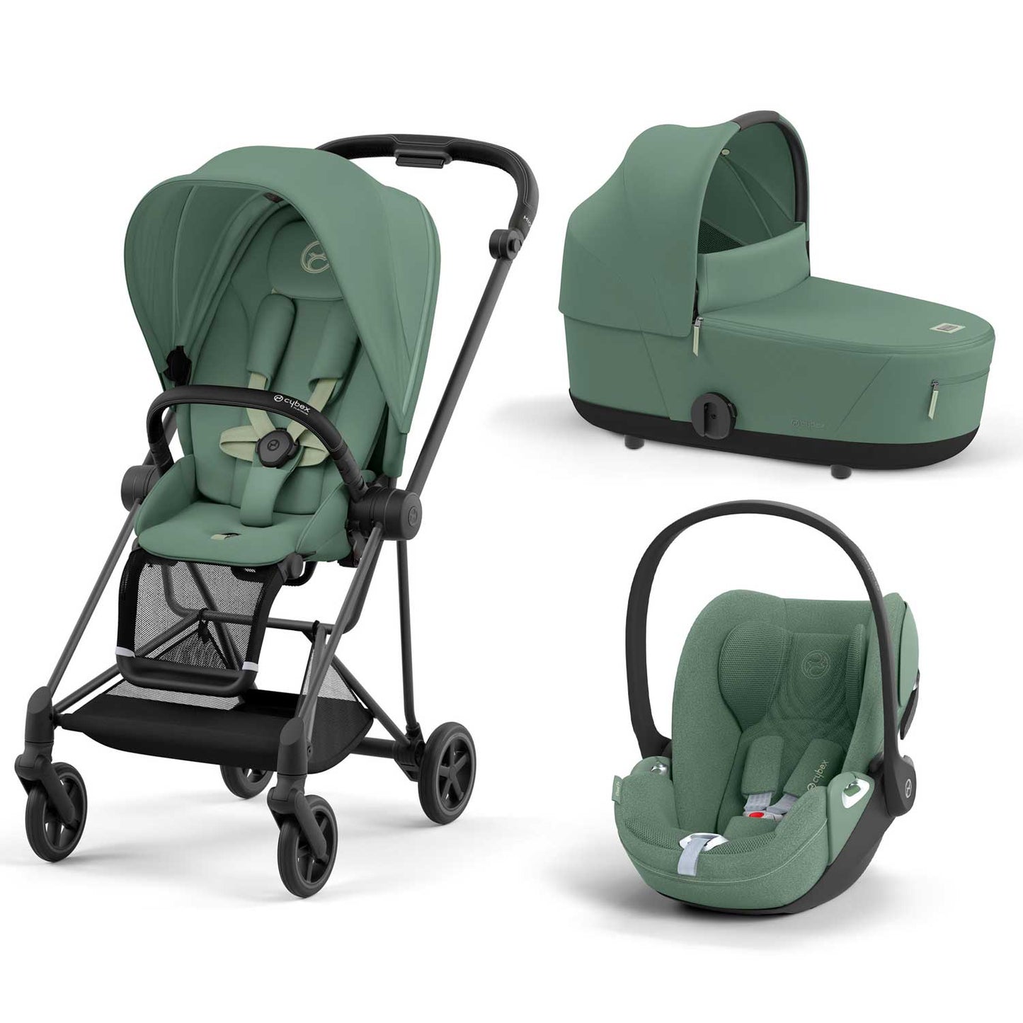 Cybex - Trio Mios: Seat Pack + Carrycot + Cloud T isize Car Seat + "Kit Mamma 2023" Case