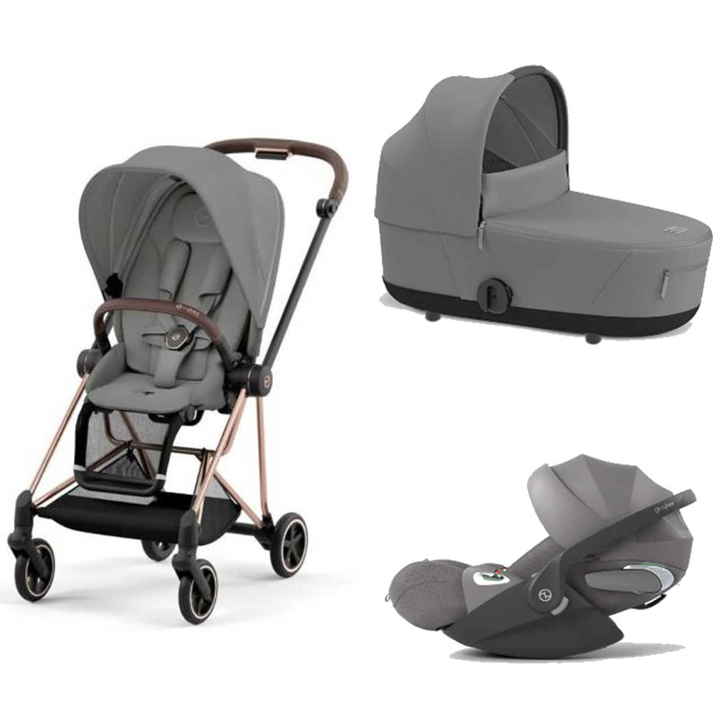 Cybex - Trio Mios: Seat Pack + Carrycot + Cloud T isize Car Seat + "Kit Mamma 2023" Case