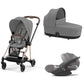Cybex - Trio Mios: Seat Pack + Carrycot + Cloud T isize Car Seat + "Kit Mamma 2023" Case