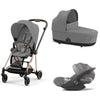 Cybex - Trio Mios: Seat Pack + Carrycot + Cloud T isize Car Seat + "Kit Mamma 2023" Case