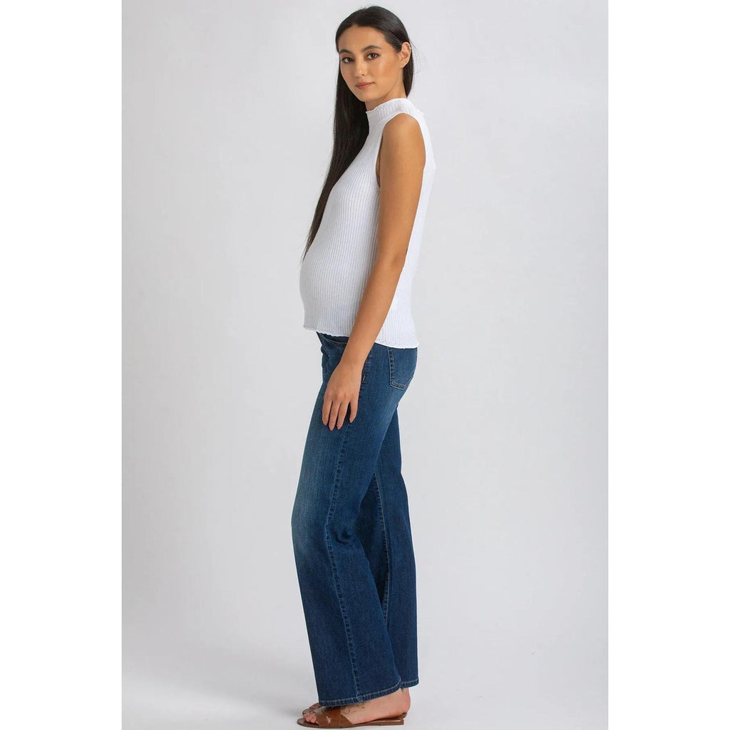DAD JEANS WA01  - Jeans Premaman a Gamba Larga