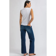 DAD JEANS WA01  - Jeans Premaman a Gamba Larga