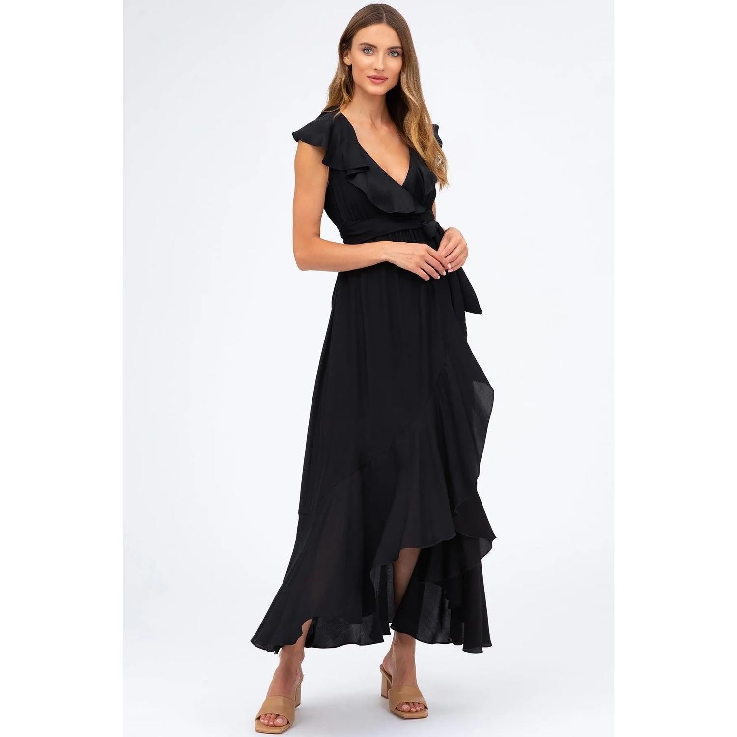 DOROTHEA - Abito Premaman Nero con Rouches