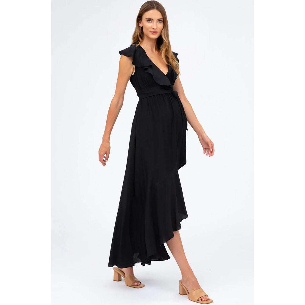 DOROTHEA - Abito Premaman Nero con Rouches