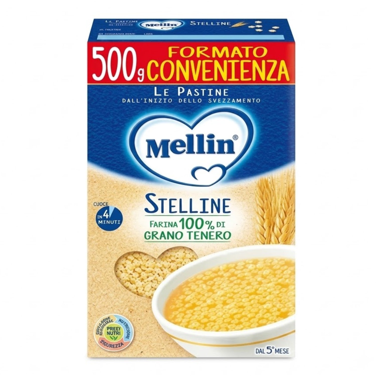 Mellin - Pastina: Confezione 500 gr