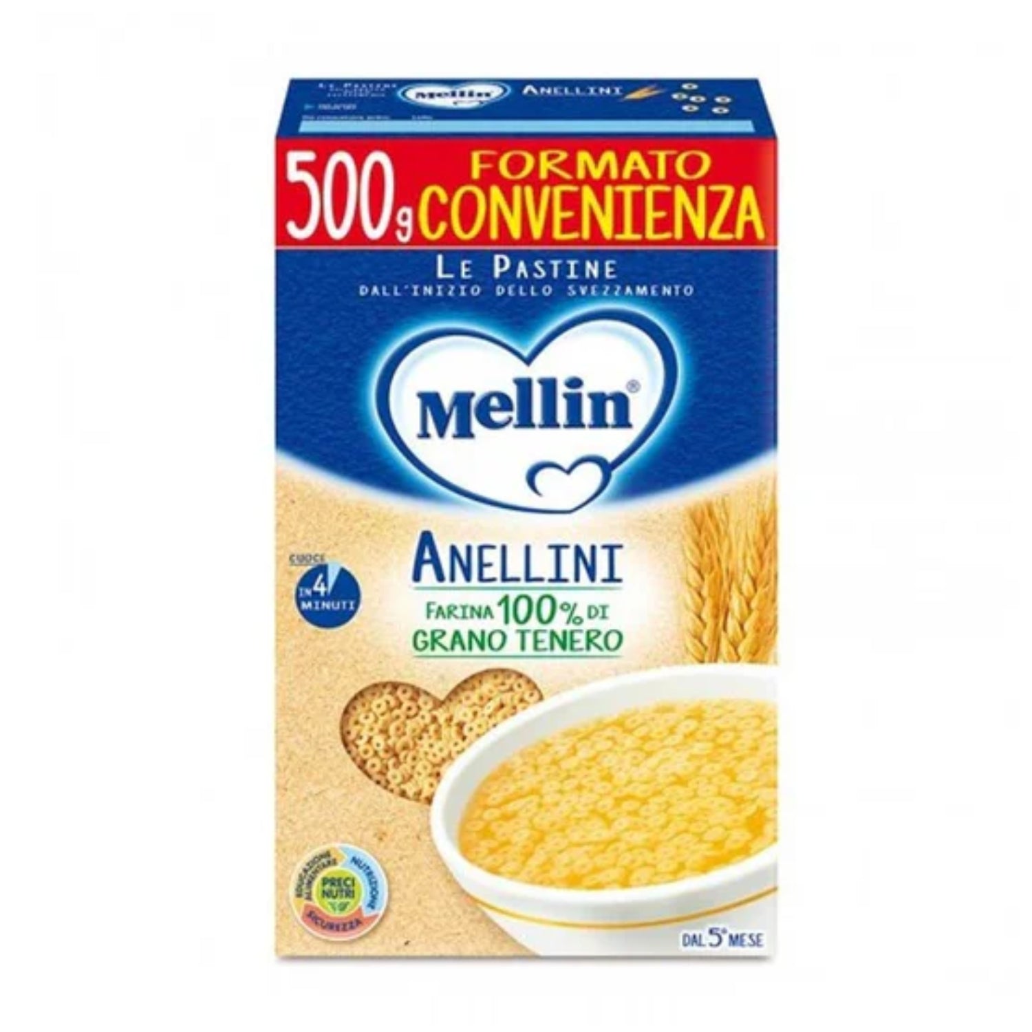 Mellin - Pastina: Confezione 500 gr