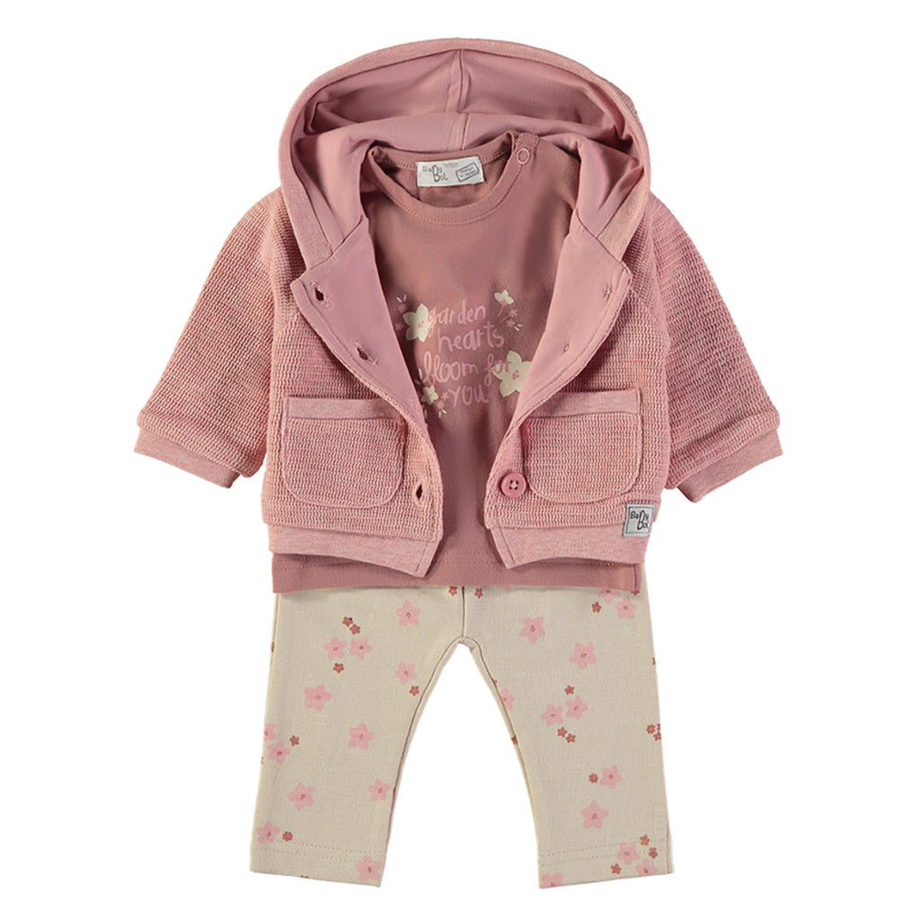Wonderlife - Completo 3 Pezzi Rosa & Panna Per Neonati e Bambini 260837-I