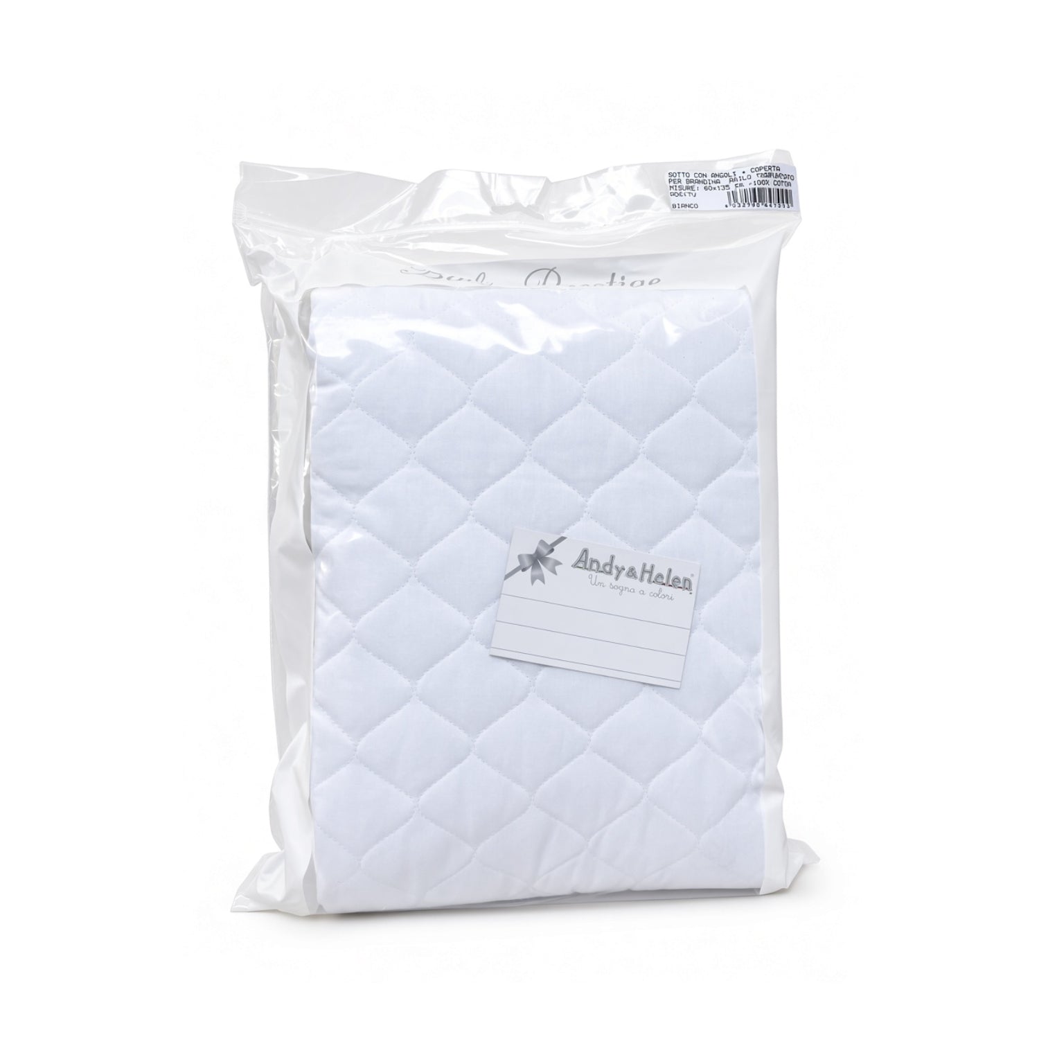 Andy & Helen - Sotto con Angoli + Coperta per Brandina Asilo Trap 60x135 Cm