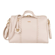 Borsa da passeggio beige con fasciatoio