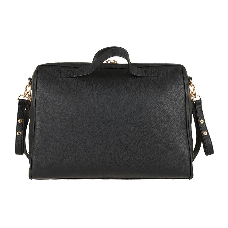 Borsa nera da passeggio con fasciatoio