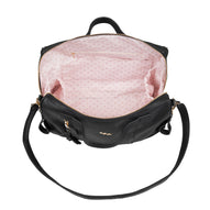 Borsa nera da passeggio con fasciatoio