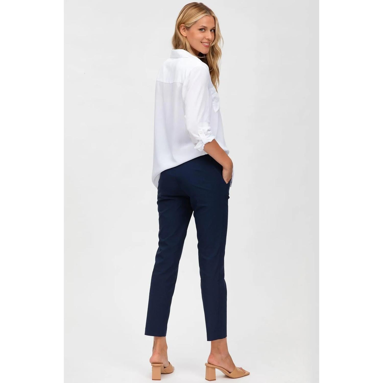 ELWOOD - Pantaloni Premaman Elasticizzati Blu
