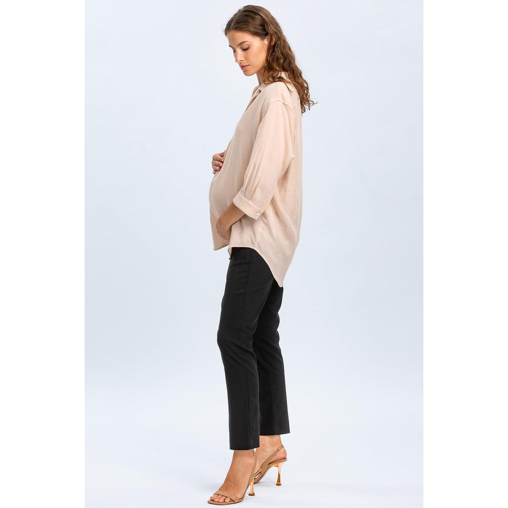 ELWOOD - Pantaloni Premaman Elasticizzati Neri