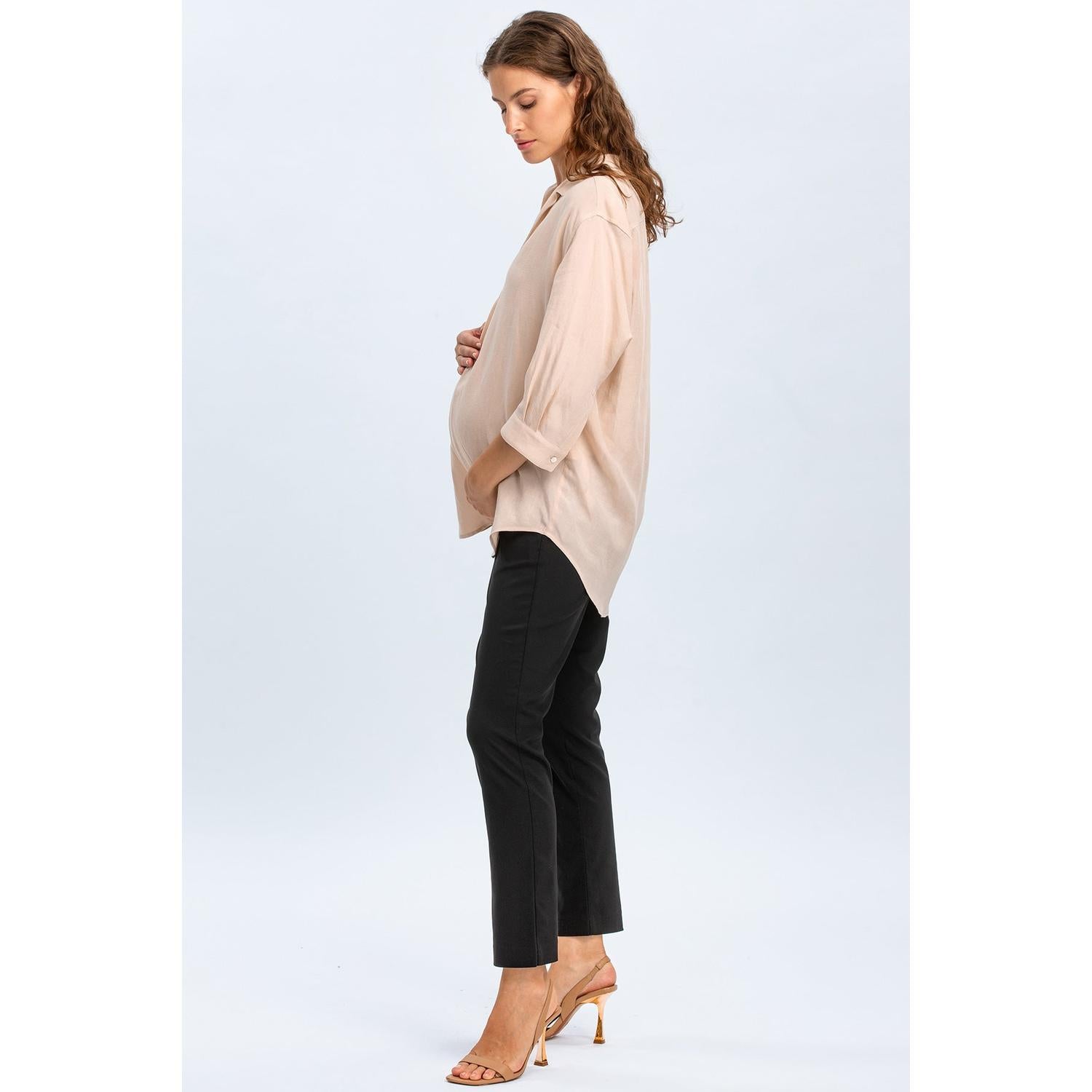 ELWOOD - Pantaloni Premaman Elasticizzati Neri