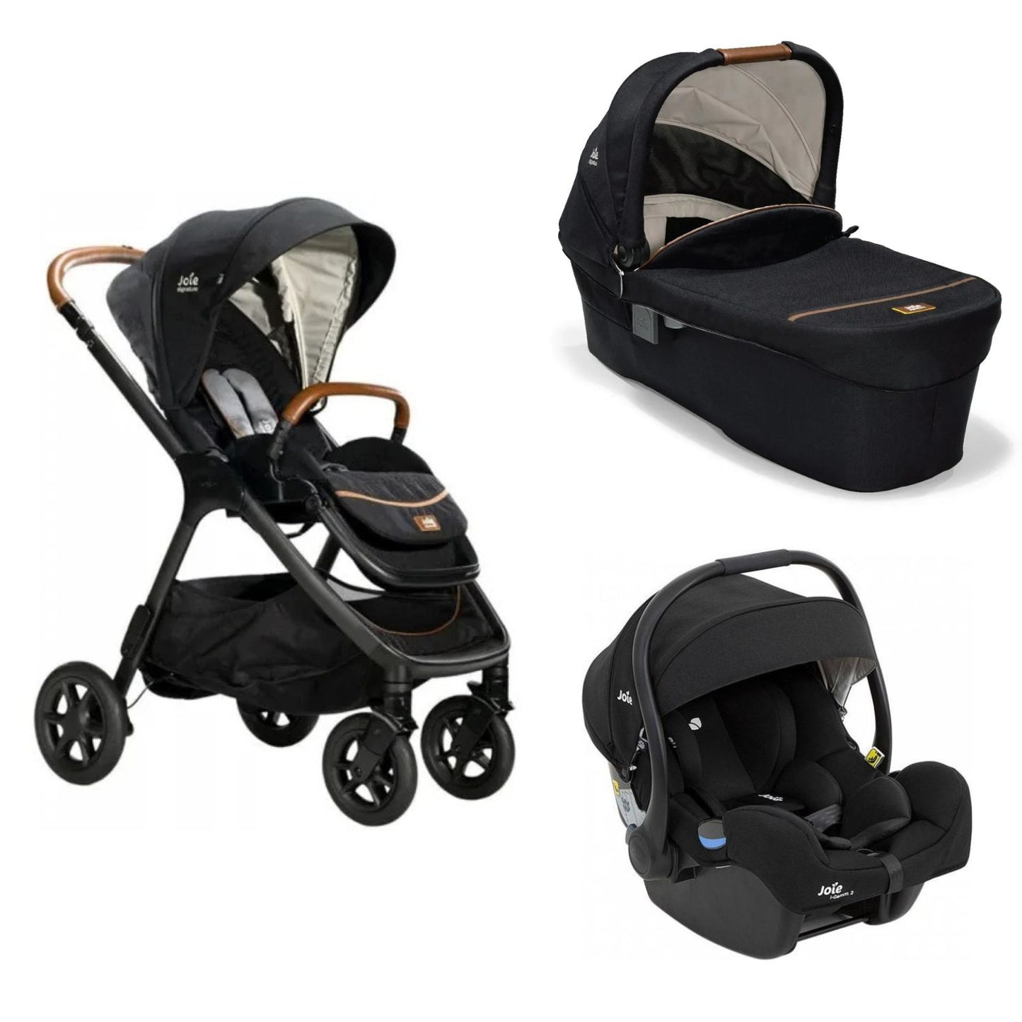 Joie - Trio Con Passeggino Finiti+Navicella Ramble XL+Seggiolino Auto I Gemm 2