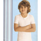 Ellepi - White short-sleeved shirt for children in warm cotton
