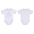 Ellepi - 2 Body con apertura sulla spalla a Maniche Corte 100% Cotone Grigio